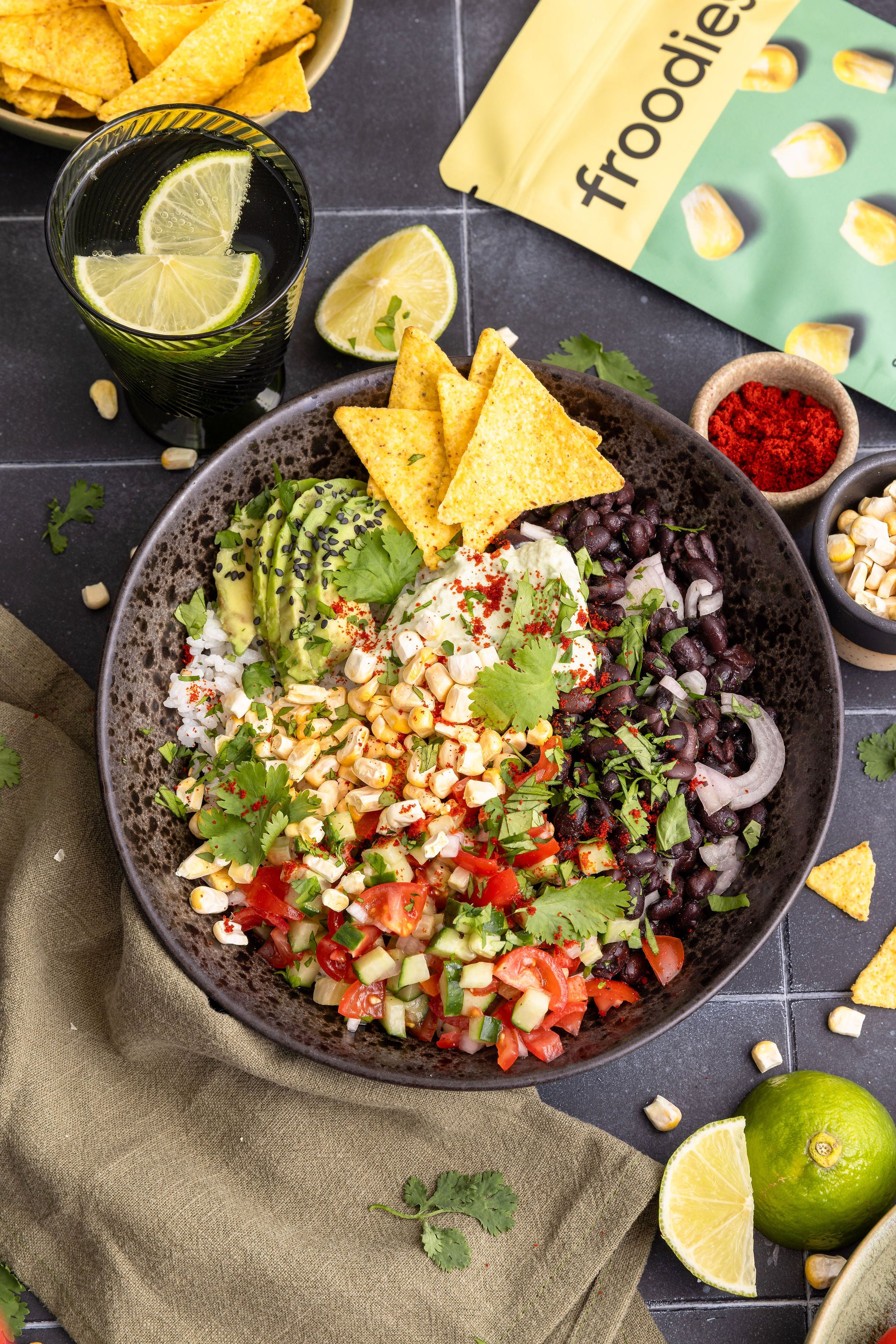 froodies Mexican inspired sweet corn bowl