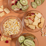 bowl of different froodies mixed freeze dried snacks