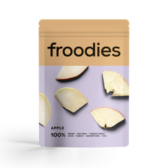 Freeze-dried Swiss apple snack for kids & adults
