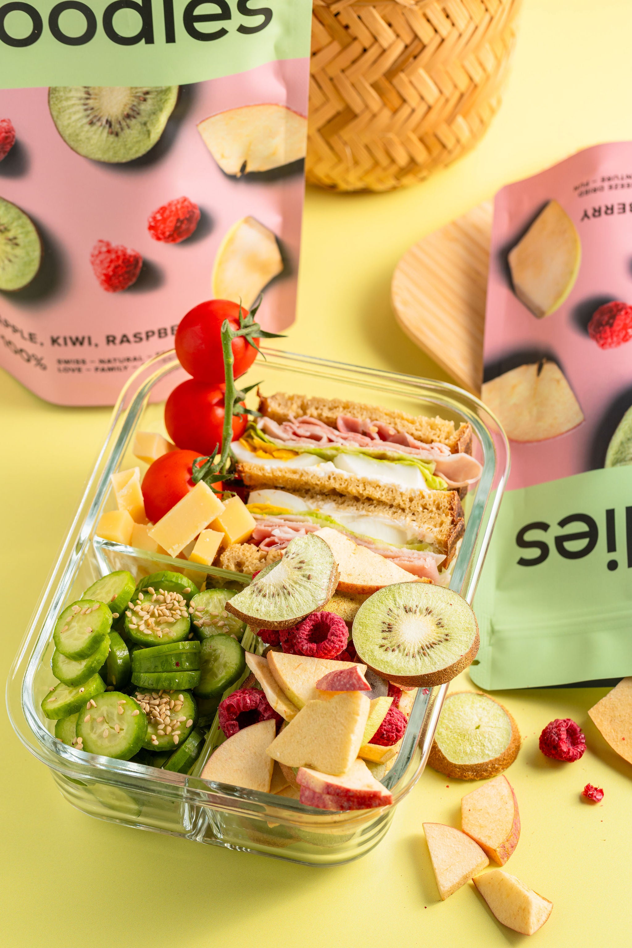 froodies snack box with mixed freeze dried snacks